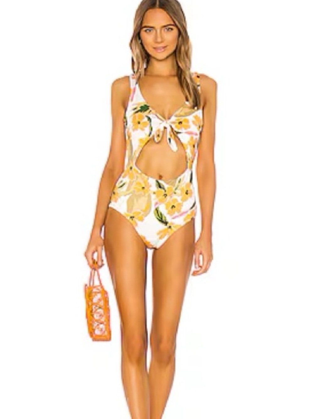 L*Space Kylie One Piece Swimsuit in Ibiza Floral Sz 4 NWOT